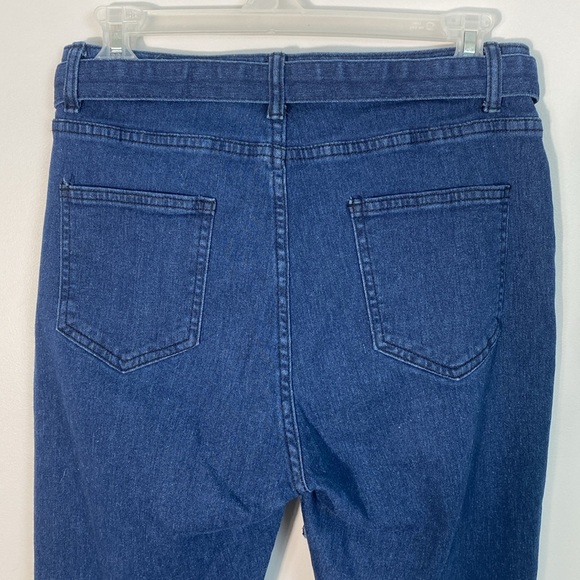 Stretch Flare Jeans with belt size large - Picture 7 of 11